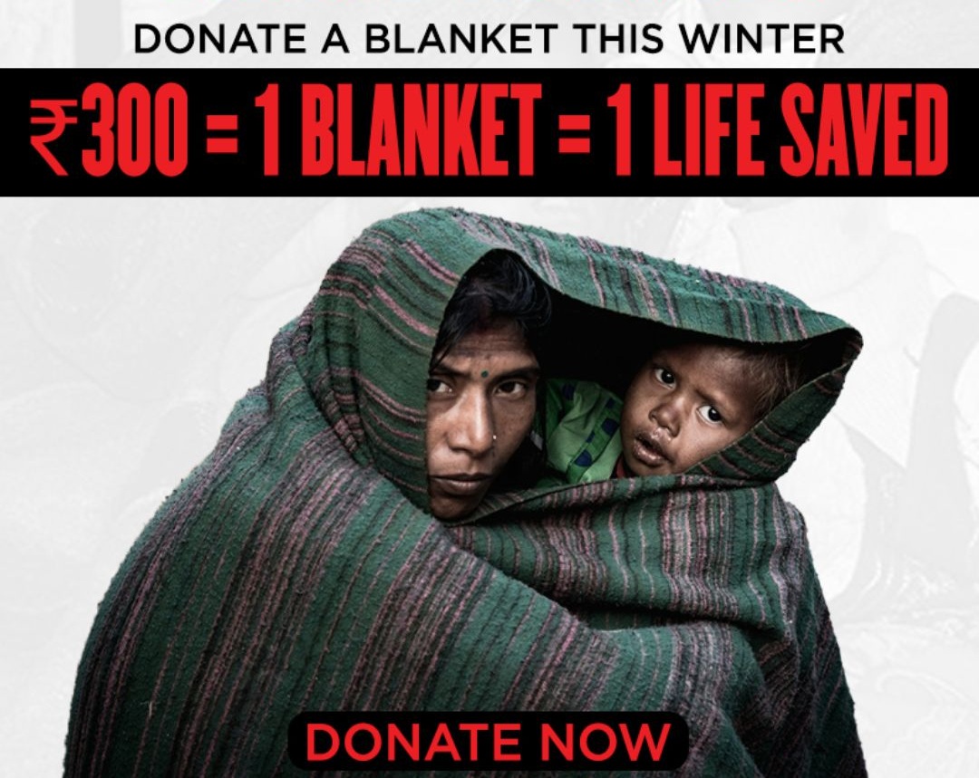 Share Warmth: DONATE A BLANKET THIS WINTER