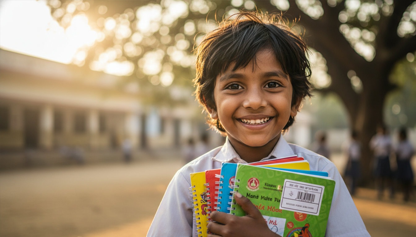 Educational Support: 100 Underprivileged Students Receive Free Study Materials